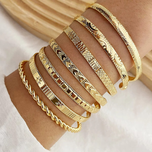 7tlg armband set damen - set, 💛