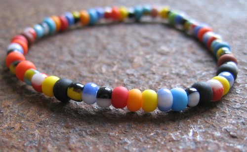 Rocailles armband bunt - rocailles,