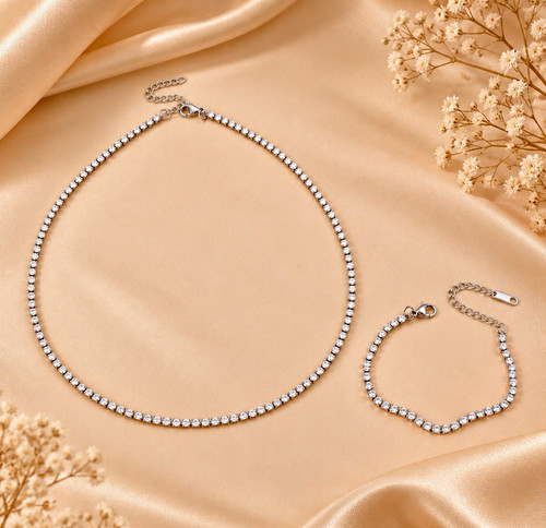 Schmuckset silber damen - silber,