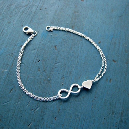 Infinity armband damen - damen, silber