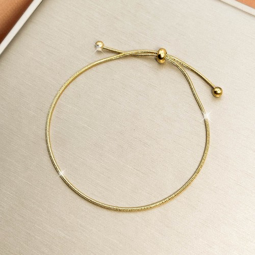 Damen armband edelstahl - edelstahl, gold