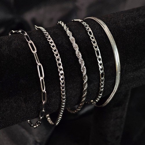 5tlg armband set edelstahl - 5tlg,