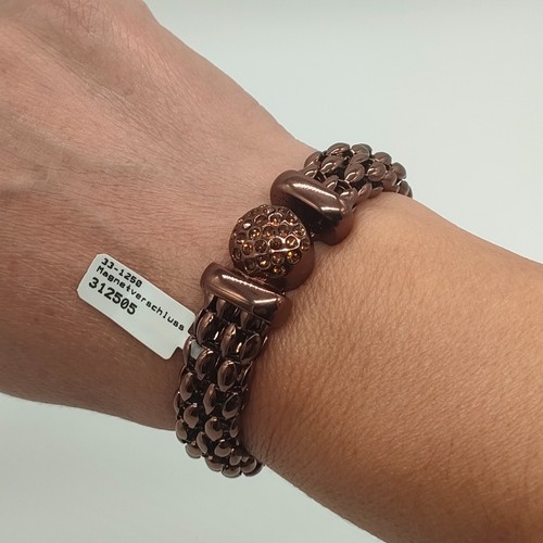 Armband edelstahl braun damen - armband,