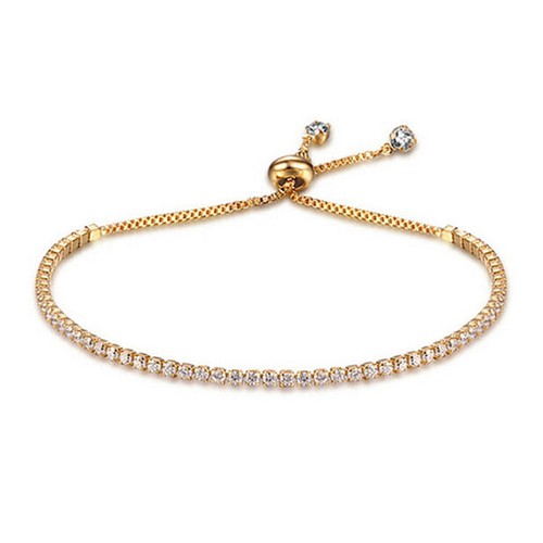 Damenarmband strass gold - strass,