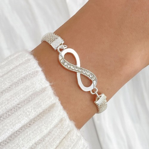 Damen armband silber - armband, infinity