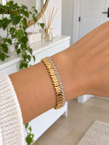 Luxus damen armband - luxus, goldfarben