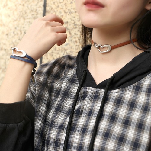 Lederarmband herz - lederarmband,