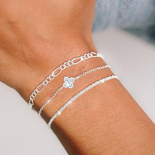 Armband damen 925 sterling - 3x,
