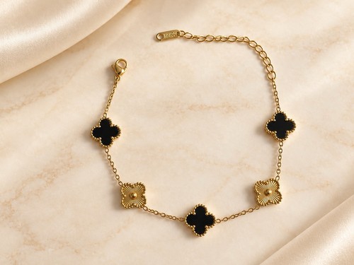 Blumenarmband kleeblatt - blumenarmband,