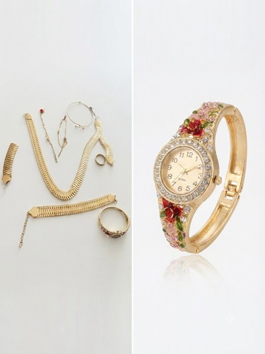 Schmuckset konvolut vergoldet - schmuckset,