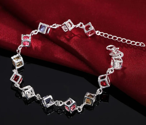 Armband armkette zirkon steine - armkette,
