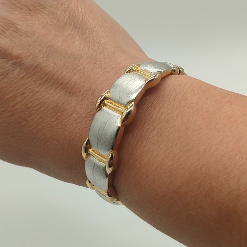 Armband edelstahl silber gold - edelstahl,