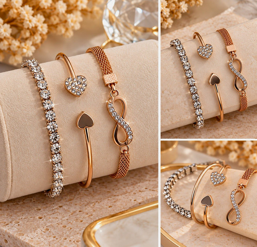 Damen schmuckset teilig - schmuckset, 3-teilig