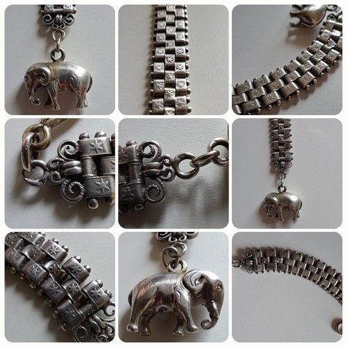 Vintage armband elefant 28g - vintage,