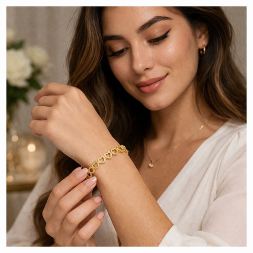 Armband damen edelstahl herz - armband,